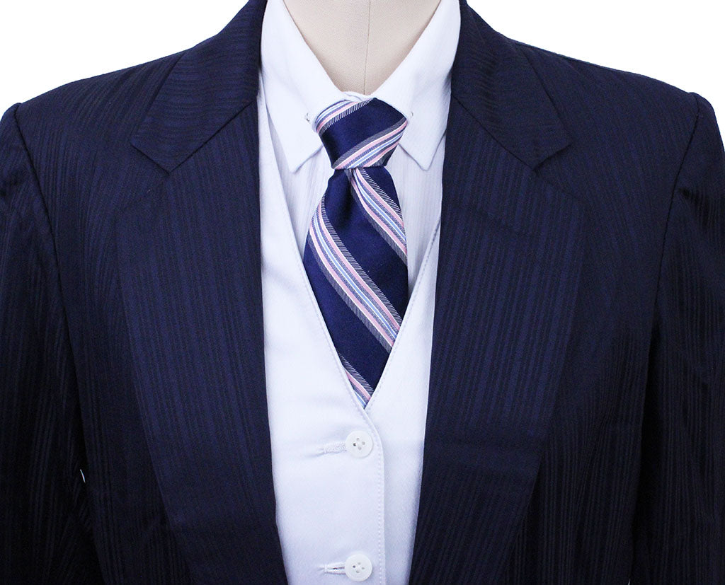 Day Suit JLC Navy Shadow Stripe