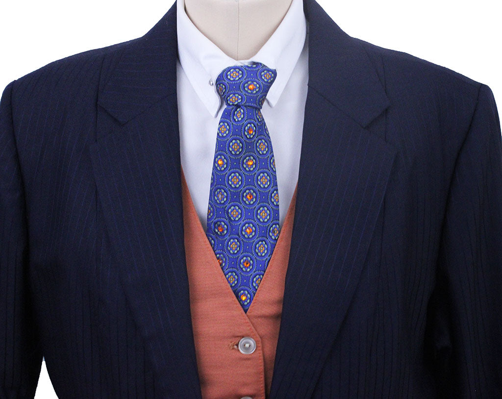 Day Suit Frierson Navy Thin Shadow Stripe