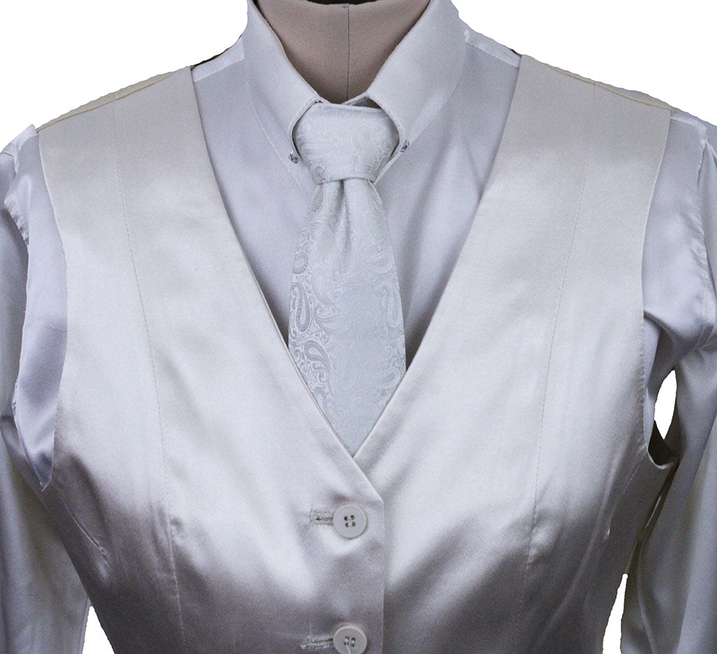 Vest Custom Ivory Satin