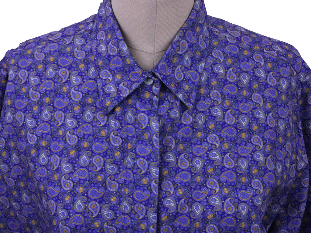 Shirt Issued By Ellie May Purple Paisley