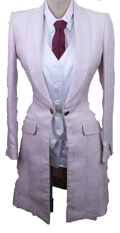 Day Coat Becker Brothers Pale Pink Paisley Brocade
