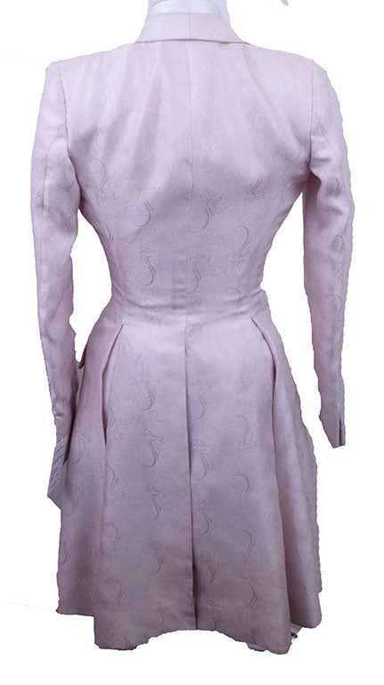 Day Coat Becker Brothers Pale Pink Paisley Brocade