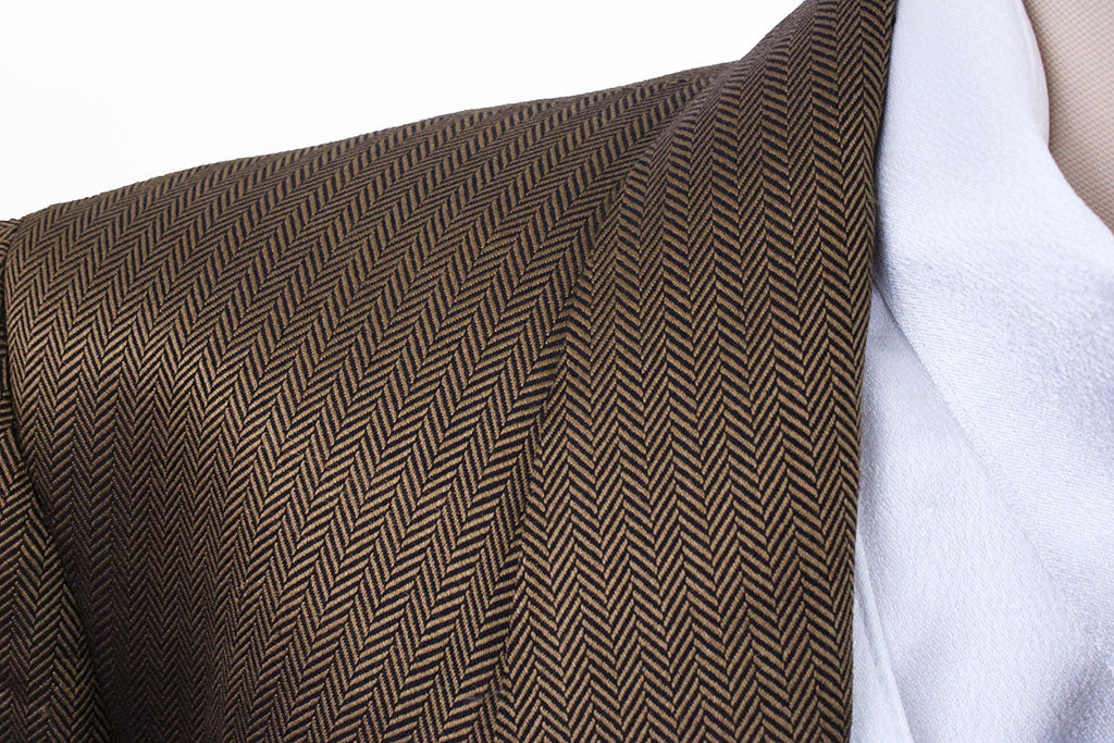 Day Coat Frierson Bronze Herringbone Sheen Day Coat