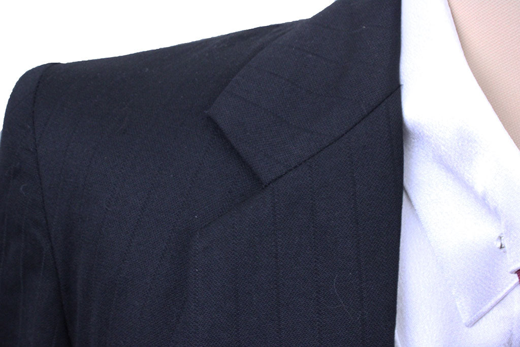 Day Suit Frierson Black Thin Shadow Stripe