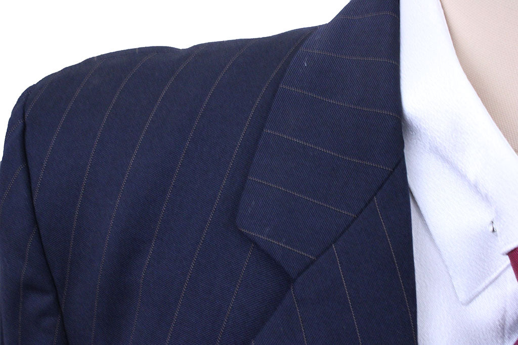 Day Suit Carl Meyers Navy with Gold Pinstripe