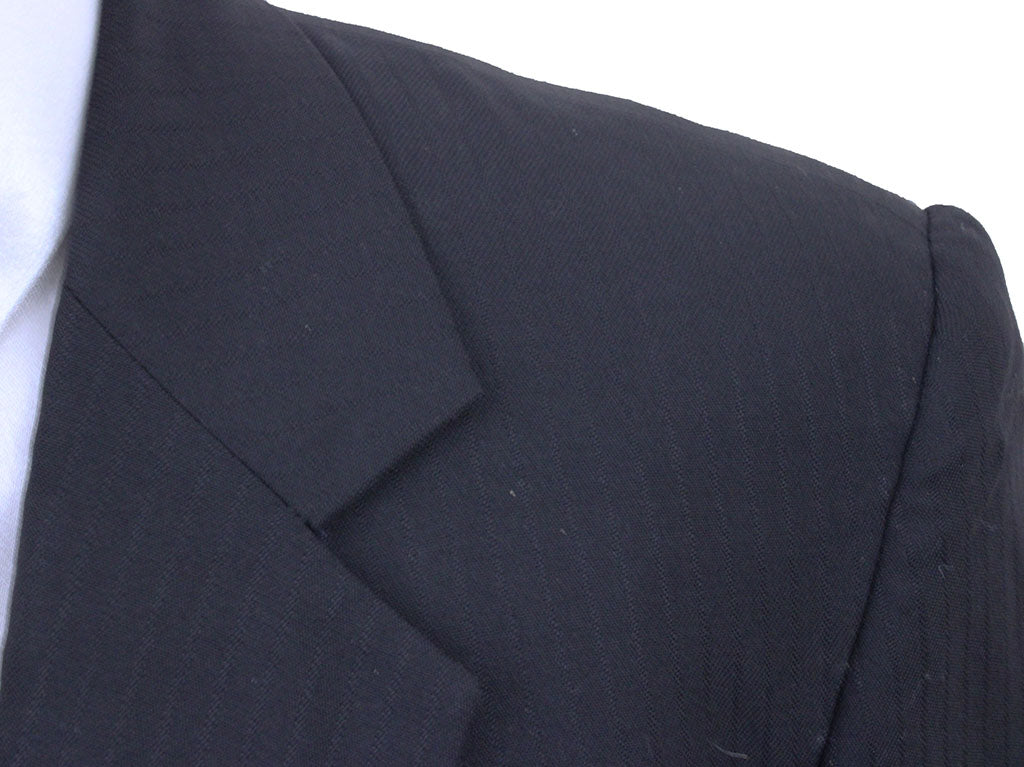 Day Suit Becker Brothers Dark Brown with Black Thin Shadow Stripe