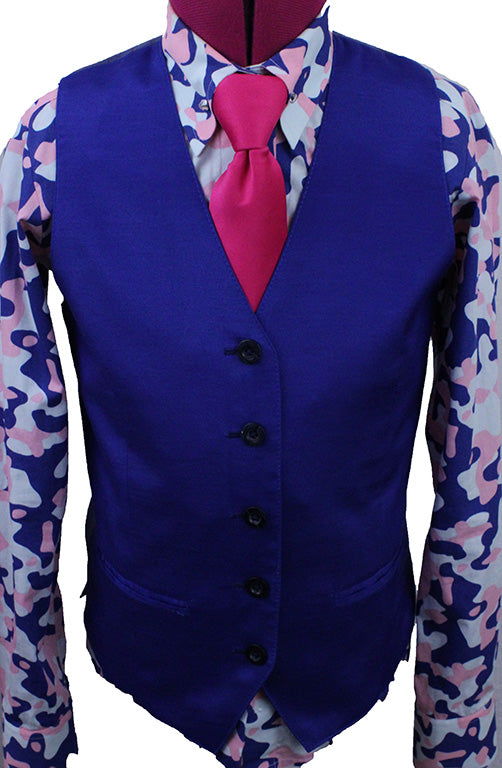 Vest Issued By Ellie May Sapphire Sateen