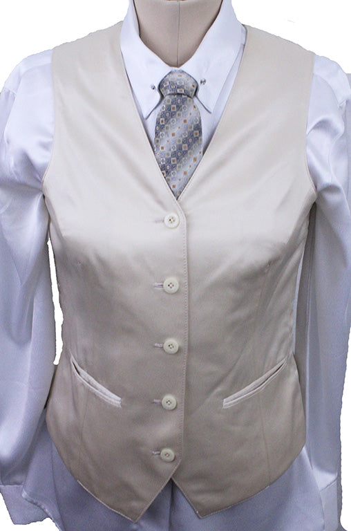 Vest Issued By Ellie May Butter Yellow Satin