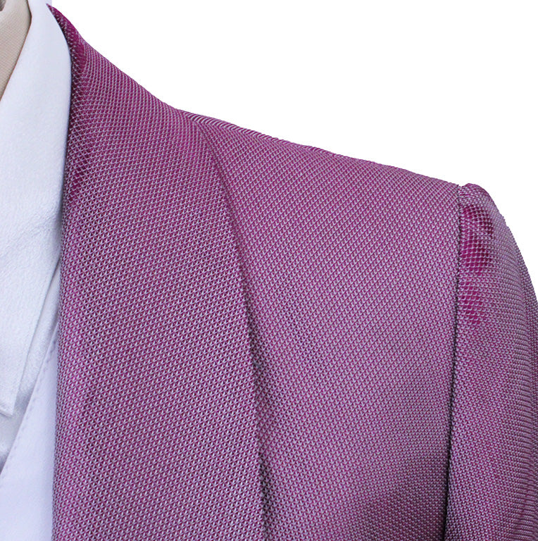 Day Coat Becker Brothers Magenta Pink Nailhead Sheen