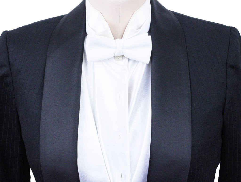 BRAND NEW! Becker Brothers Black Thin Shadow Stripe Sheen Formal