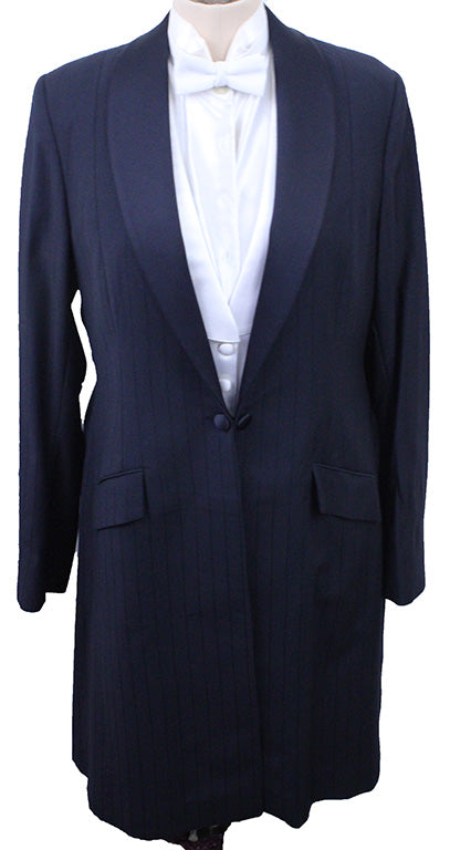 Formal Chavez Navy Thin Shadow Stripe