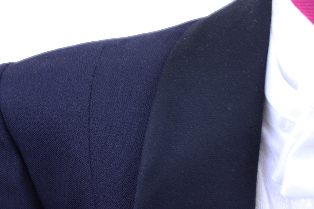 Formal LeCheval Navy Herringbone
