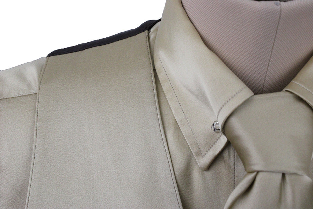 Vest and Shirt Combination DeRegnaucourt Gold Satin