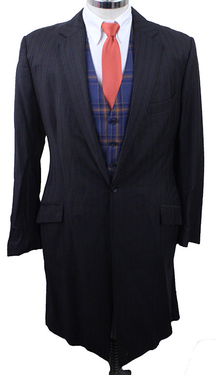 Men's Suit Chavez Brown with Light Blue Pinstripe with TWO Jods