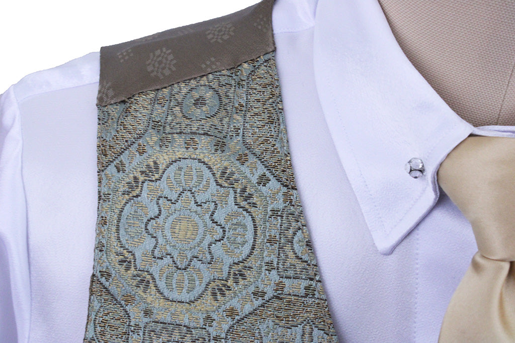 Vest Hartmeyer Sage and Tan Medallion