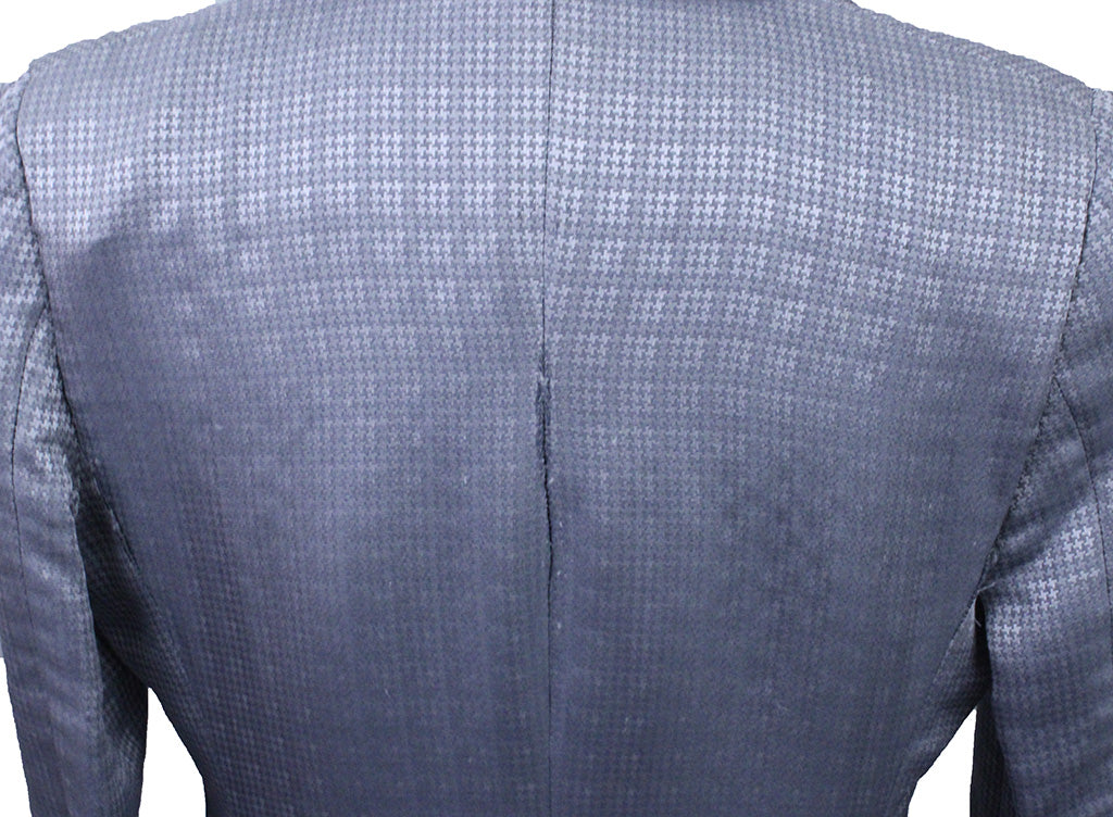 Day Coat Becker Brothers Silver Geometric Sheen