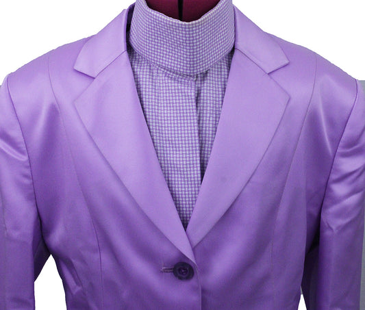 BRAND NEW! Issued By Ellie May Lavender Satin Hunt Coat