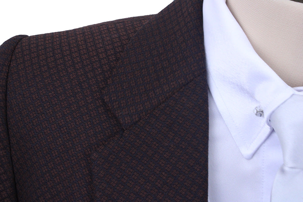 Day Suit Becker Brothers Brown and Black Diamond