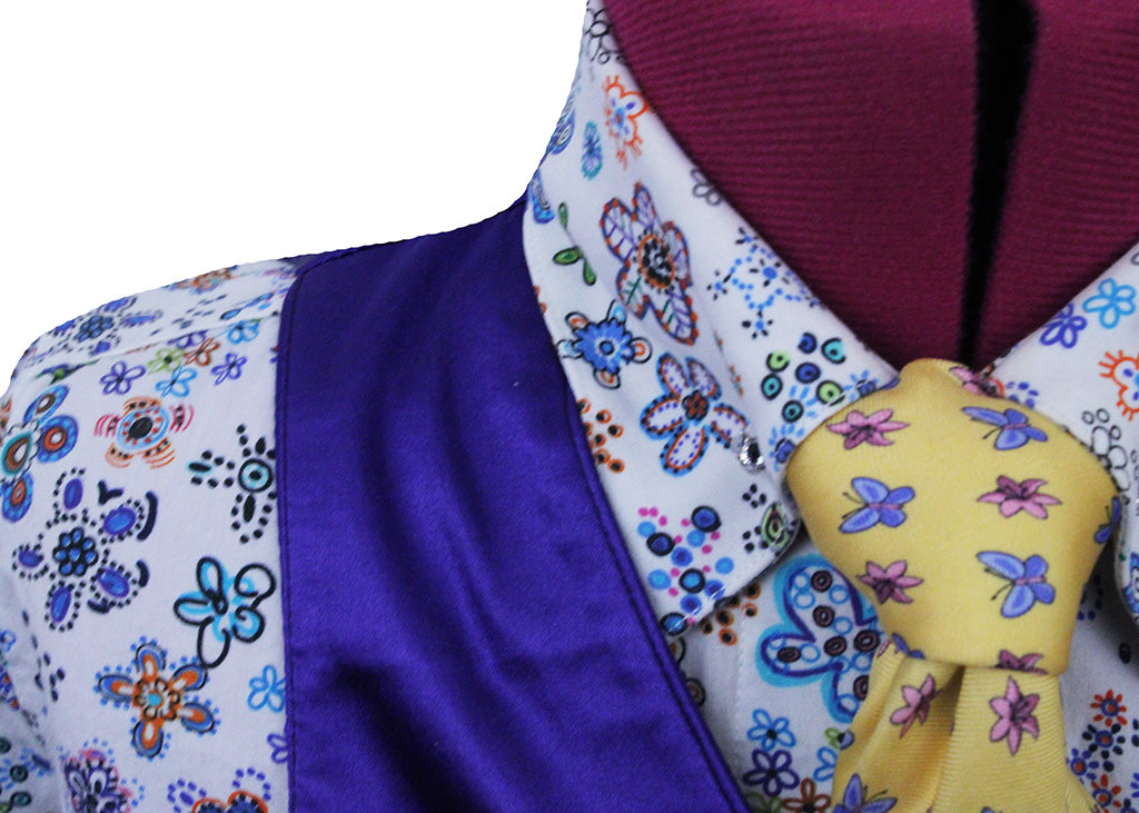 Vest Frierson Purple Satin Sheen