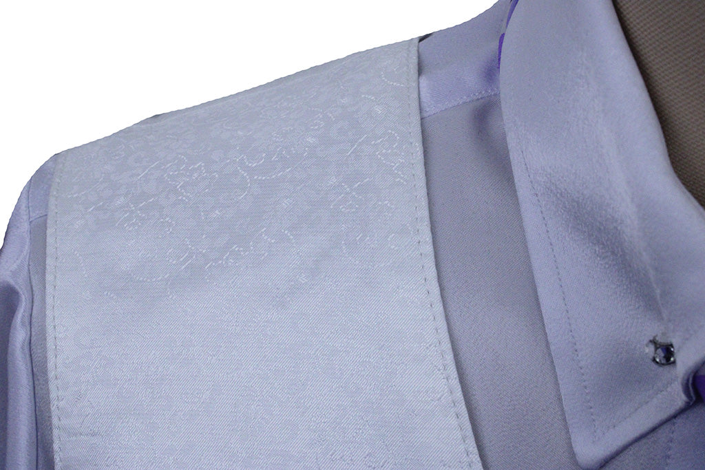 BRAND NEW! Show Season White Paisley Brocade Vest