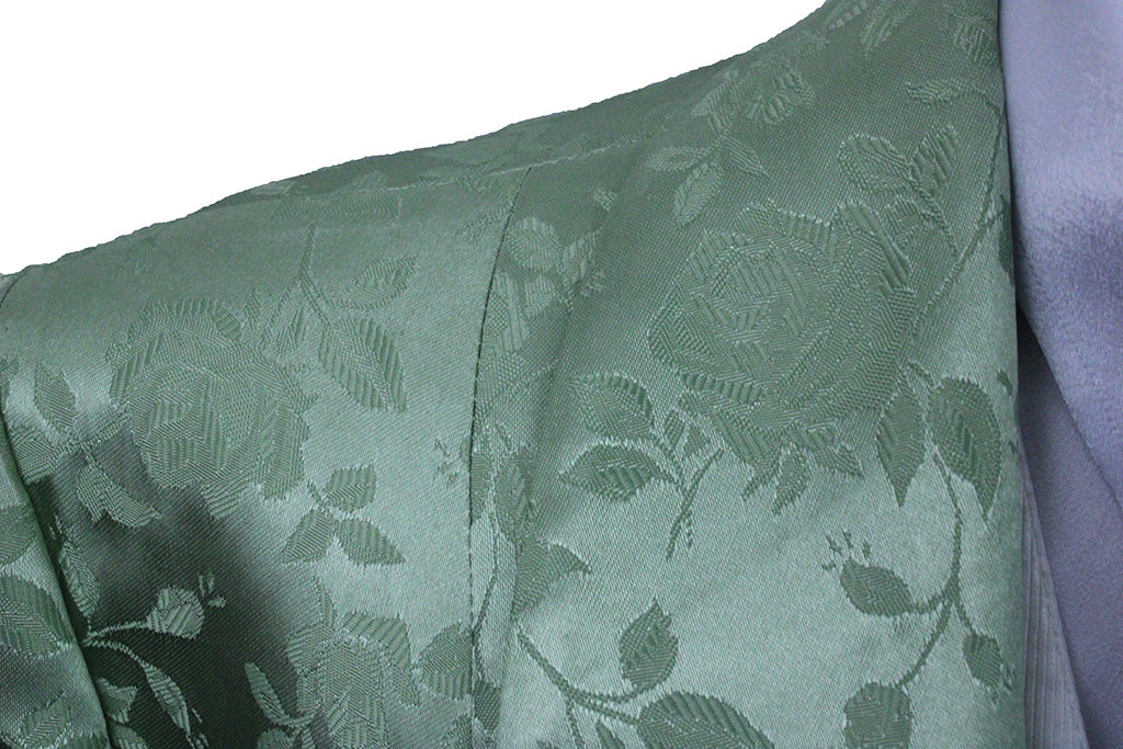 BRAND NEW! Show Season Spring Green Floral Brocade