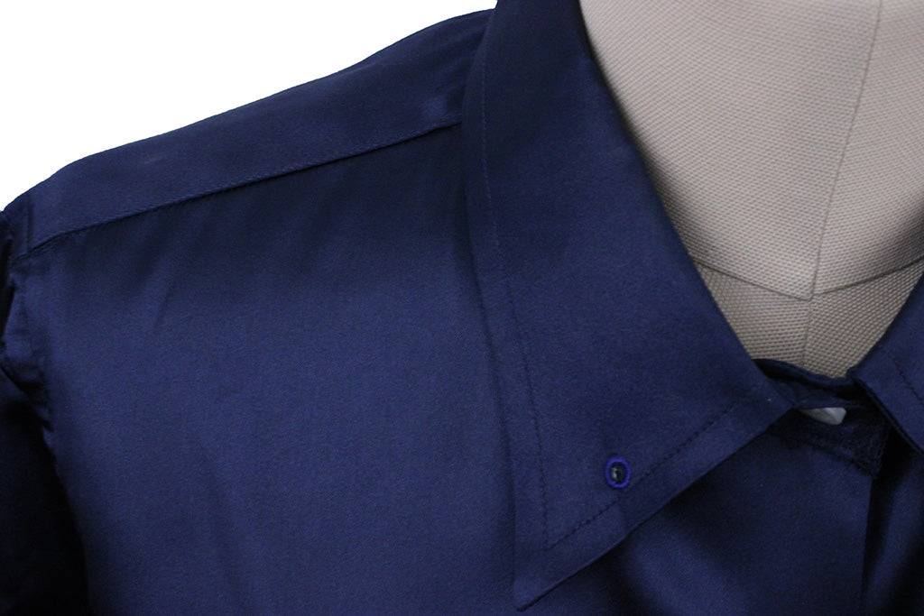 BRAND NEW! Show Season Midnight Navy Satin Shirt