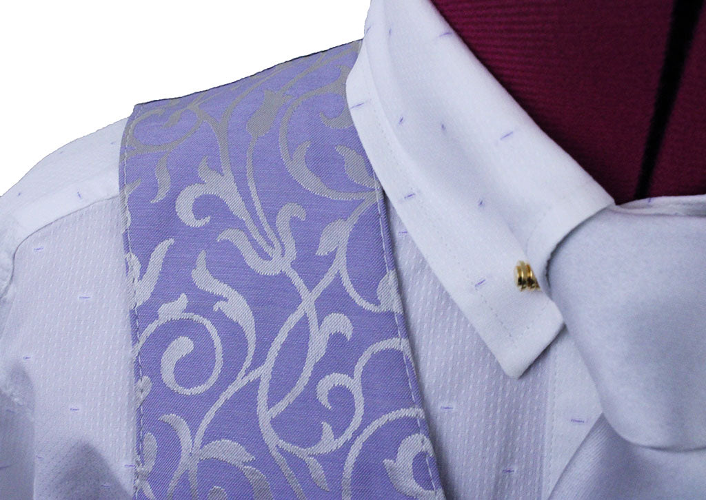 BRAND NEW! Becker Brothers Purple and Silver Paisley Vest