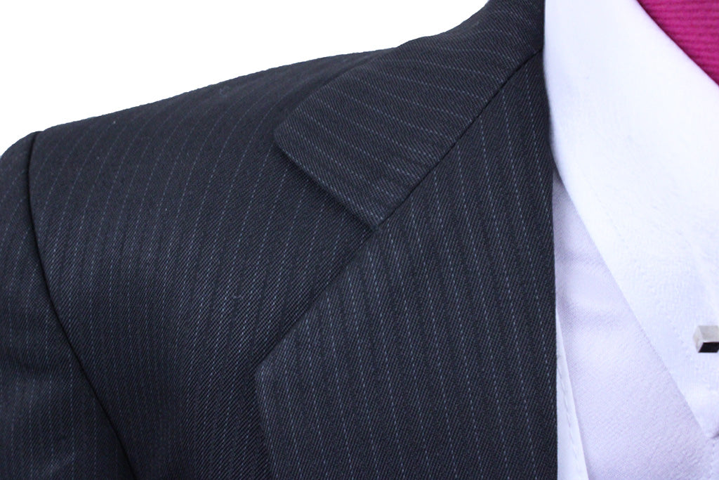 Day Suit Marsha DeArriaga Black Sheen Pinstripe