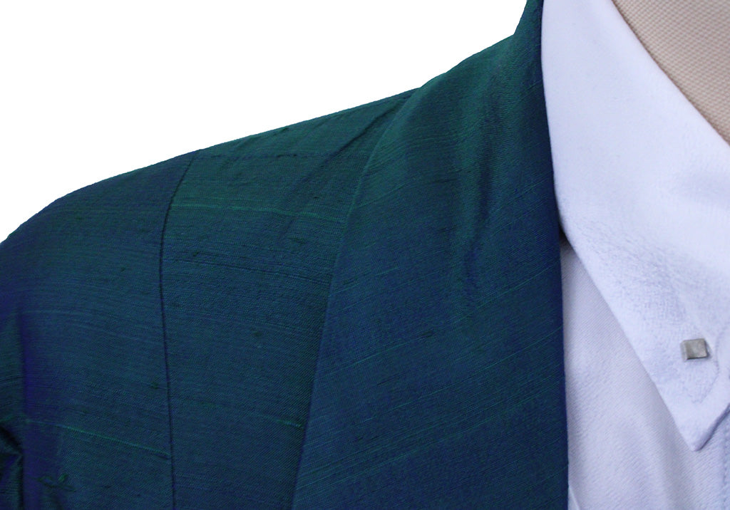 Day Coat Chavez Teal Silk