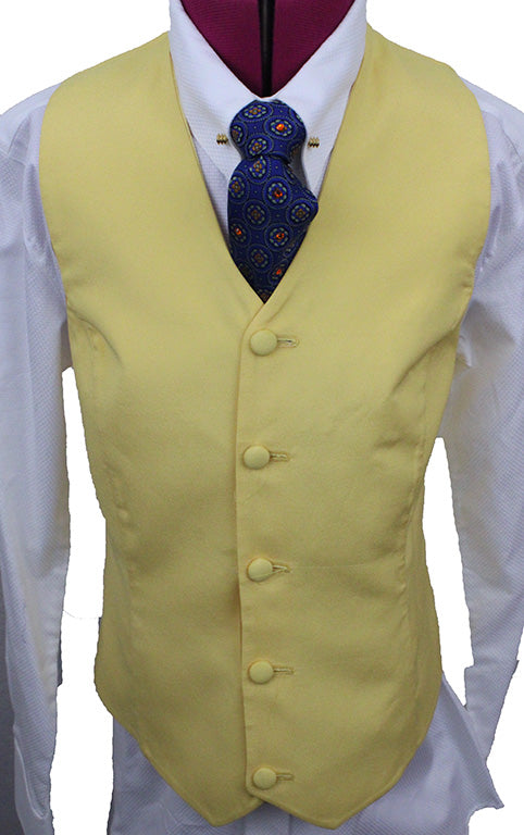 Vest Custom Reversible Yellow and Satin