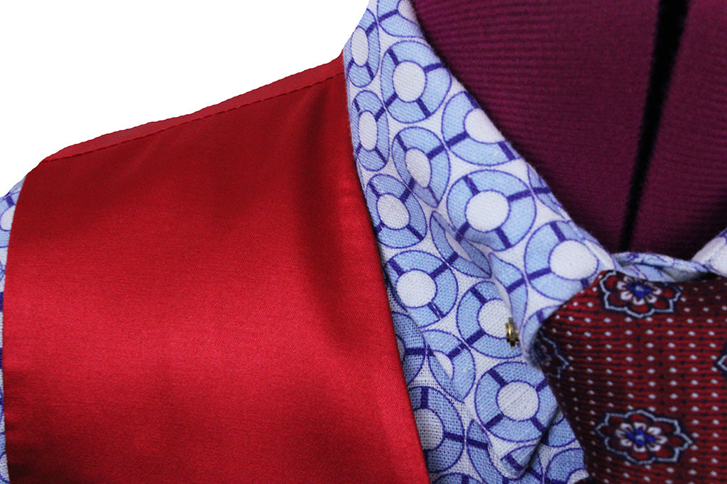 Vest Frierson Red Satin