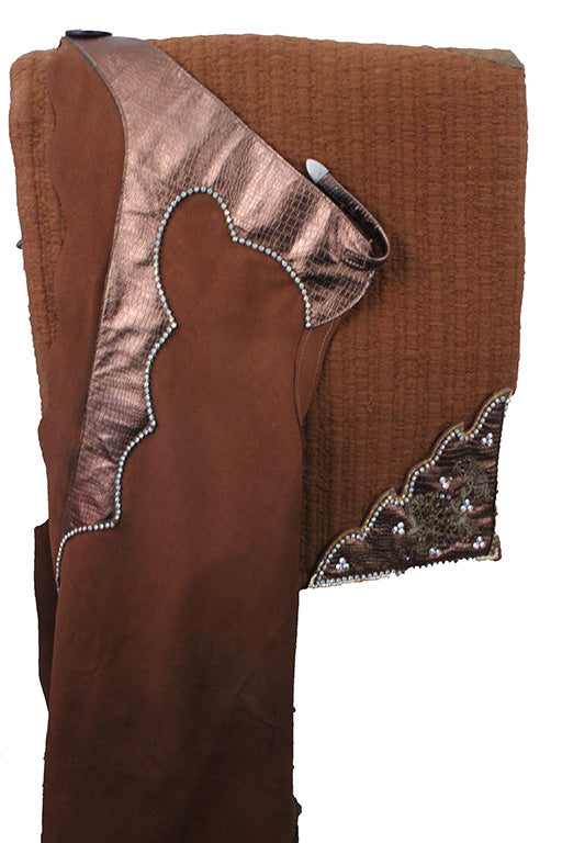 Western Set Show Season Copper Jacket, Pants, Chaps and Saddle Blanket