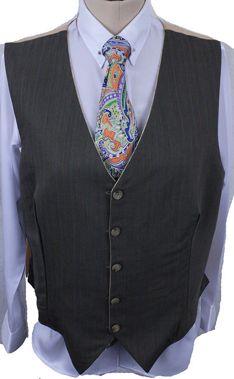 Vest Reversible Gold Box Check