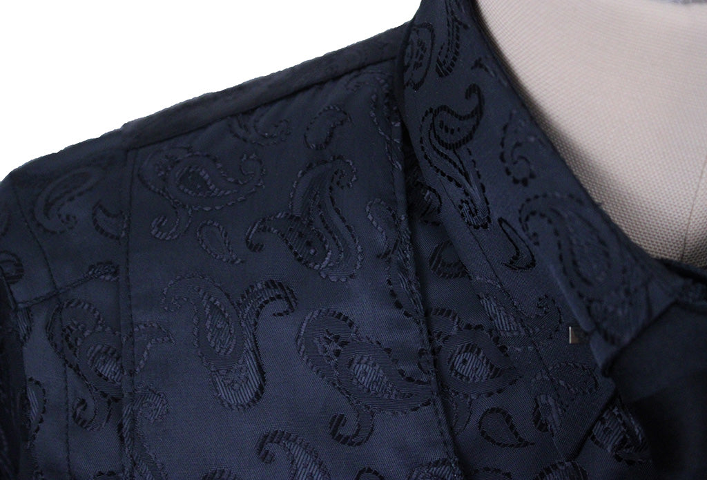 Vest and Shirt Combination Show Season Black Paisley