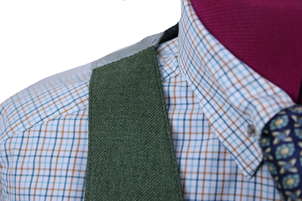 Vest Becker Brothers Olive Herringbone