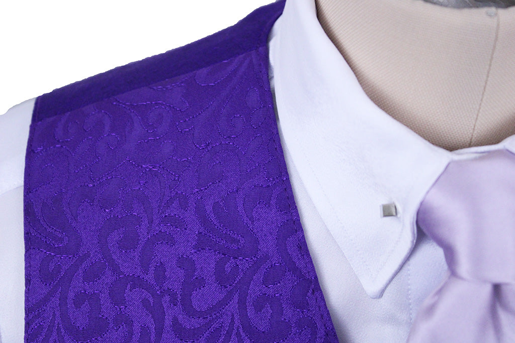 Vest Issued By Ellie May Purple Paisley