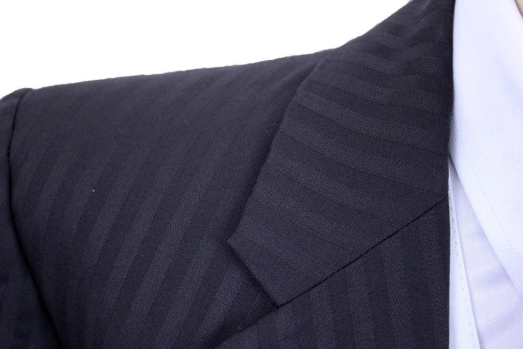 Day Suit Becker Brothers Brown Shadow Stripe with Rust Pinstripe