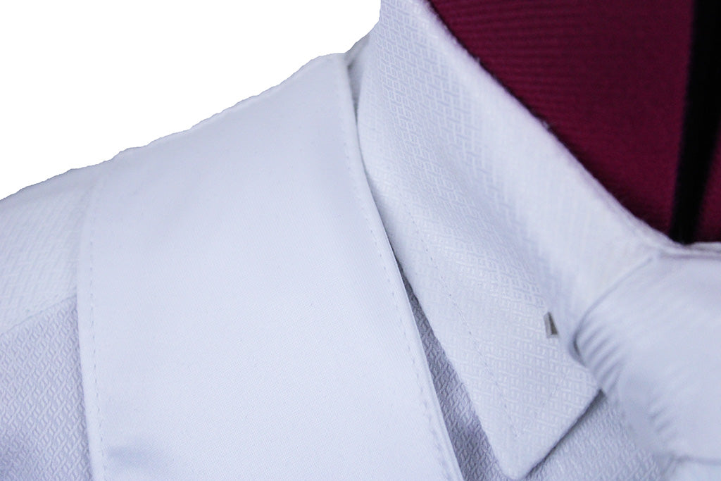 Vest Custom White Satin