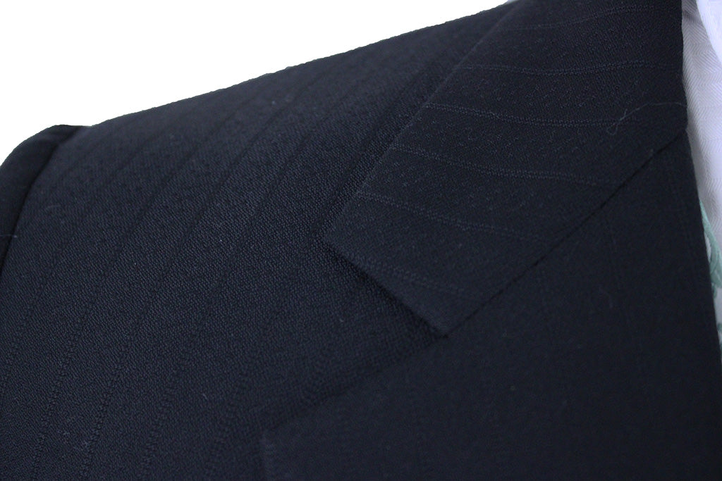 Men's Suit Becker Brothers Black Shadow Dot and Stripe