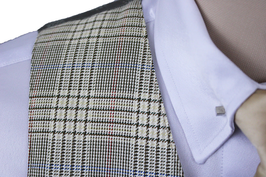 Vest Carl Meyers Pale Yellow Glenplaid
