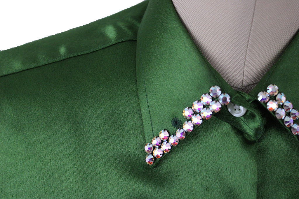 Shirt Show Season Olive Satin