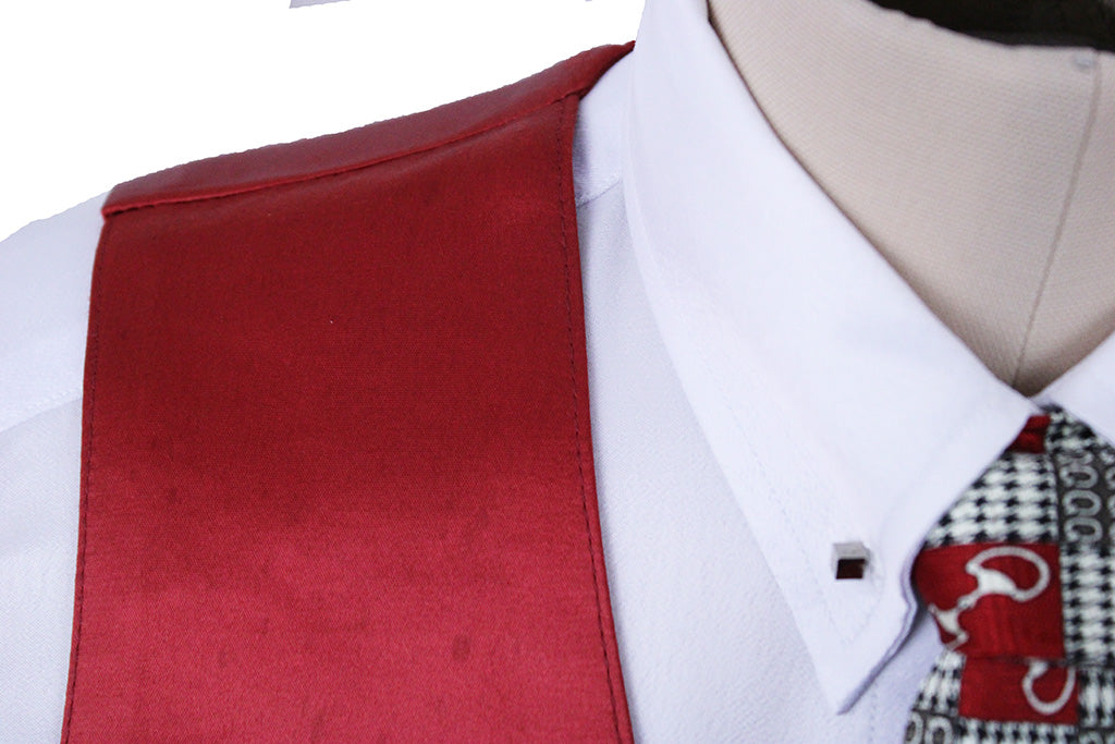 Vest Show Season Red Satin