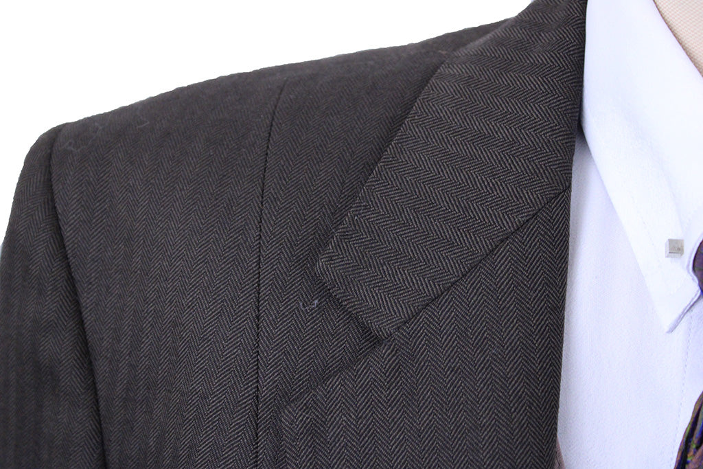 Day Suit LeCheval Brown Herringbone