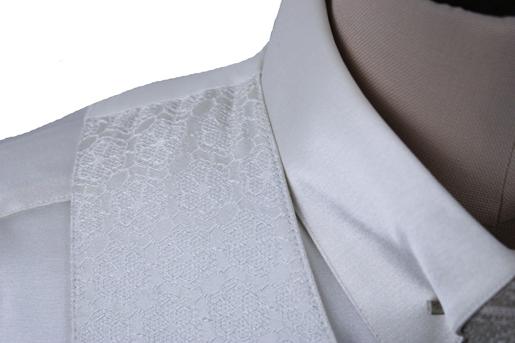 Vest DeRegnaucourt Ivory Circle Brocade