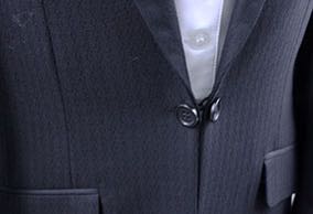 BRAND NEW! Becker Brothers Black Ribbon Sheen Day Suit