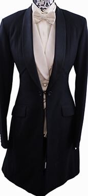 Formal LeCheval Black Thin Shadow Stripe