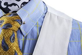Shirt DeRegnaucourt Blue with Yellow Windowpane