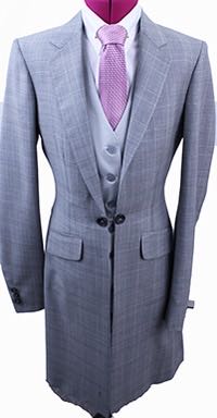 Becker Brothers Silver Plaid Day Suit