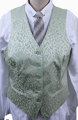 Becker Brothers Celery Paisley Sheen Vest