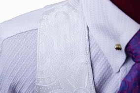 Becker Brothers White Paisley Vest